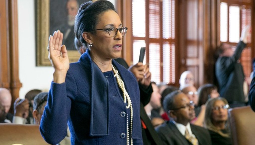 Dawnna Dukes was sworn in for her 12th term in the Texas House on Jan. 10, 2017 (Jay Janner, Austin American-Statesman).