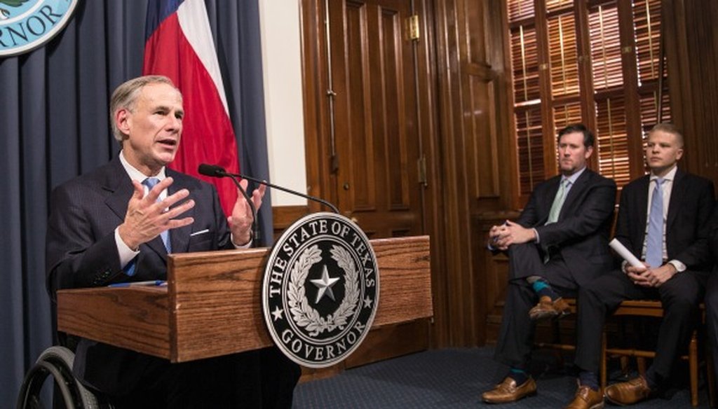 Announcing a July 2017 special session, Gov. Greg Abbott says in a June 6, 2017 Capitol address that ethics reform was accomplished during the 2017 regular legislative session. (TAMIR KALIFA, Austin American-Statesman)
