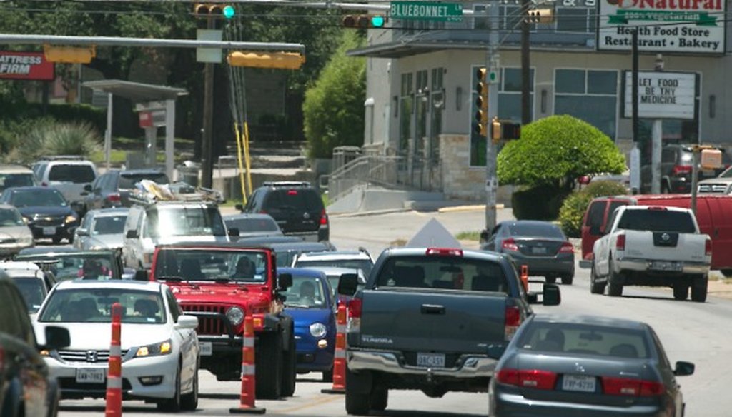 A stretch of South Lamar Boulevard in Austin would be affected if Austin voters approve Proposition 1 on the November 2016 ballot (Photo: Ralph Barrera, Austin American-Statesman, June 2016).