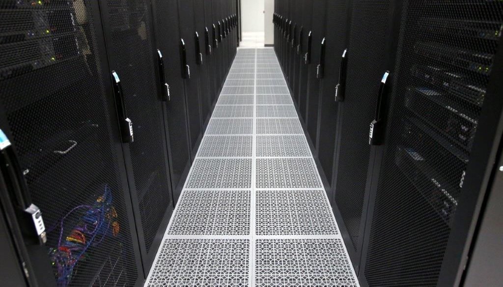 Customer IT infrastructures are shown last year in the Quality Technology Services Atlanta Metro Data Center. Atlanta has become an exploding market for data centers as the demand for cloud computing grows. (AJC Photo/Jason Getz)