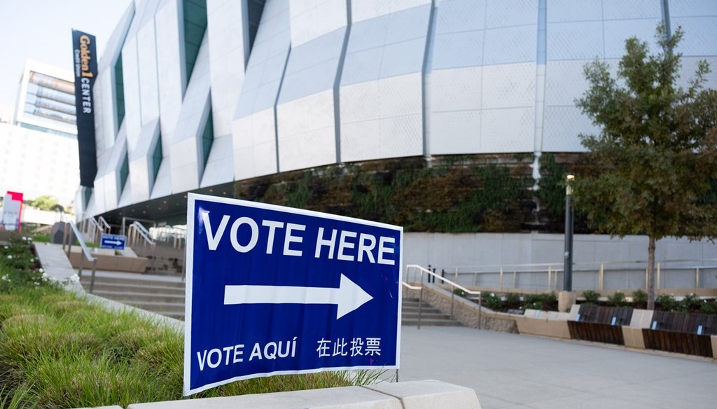 The Sacramento Kings Golden1 Center arena serves as a vote center through Election Day, Nov. 3. Andrew Nixon / CapRadio