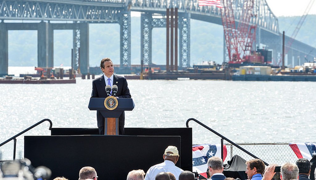 State Republican Chairman Edward F. Cox claimed upstate Thruway drivers will pay for the Tappan Zee Bridge replacement. (Courtesy: Gov. Cuomo's Flickr account)