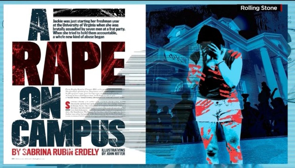 "Rolling Stone's" apology for mistakes in a story about sexual assault on the University of Virginia campus led to a discussion about rape on college campuses on ABC's "This Week."