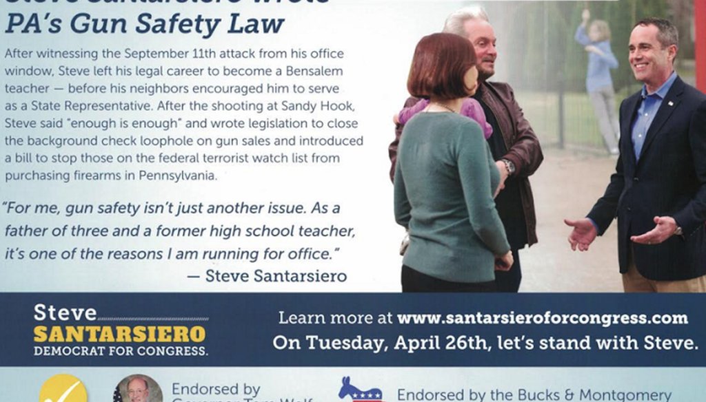 Steve Santarsiero campaign mailer