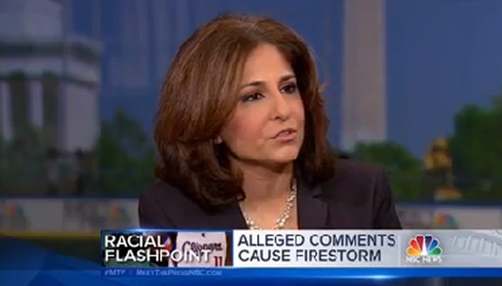 Neera Tanden appeared on "Meet the Press" on April 27, 2014.