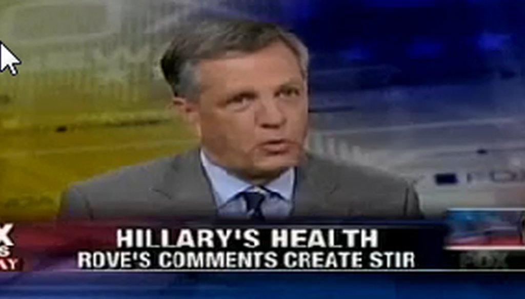 Fox News political analyst Brit Hume said the media widely overlooked comments made by former President Bill Clinton about Hillary Clinton's concussion.