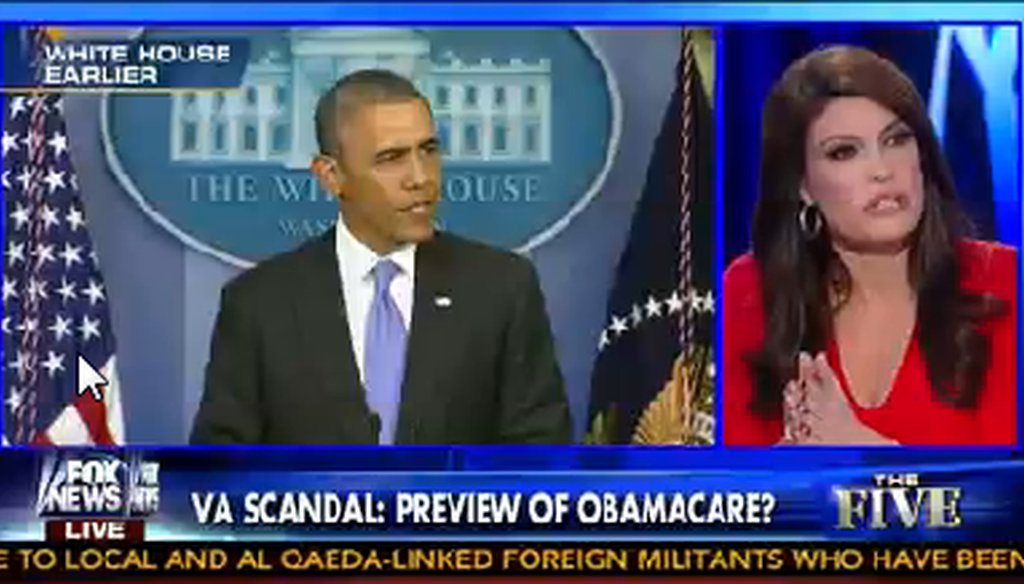 Fox News host Kimberly Guilfoyle said Obamacare is “one big fat VA system.”