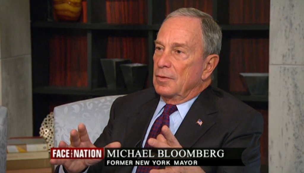 Michael Bloomberg appeared on CBS' "Face the Nation" on Aug. 3, 2014.