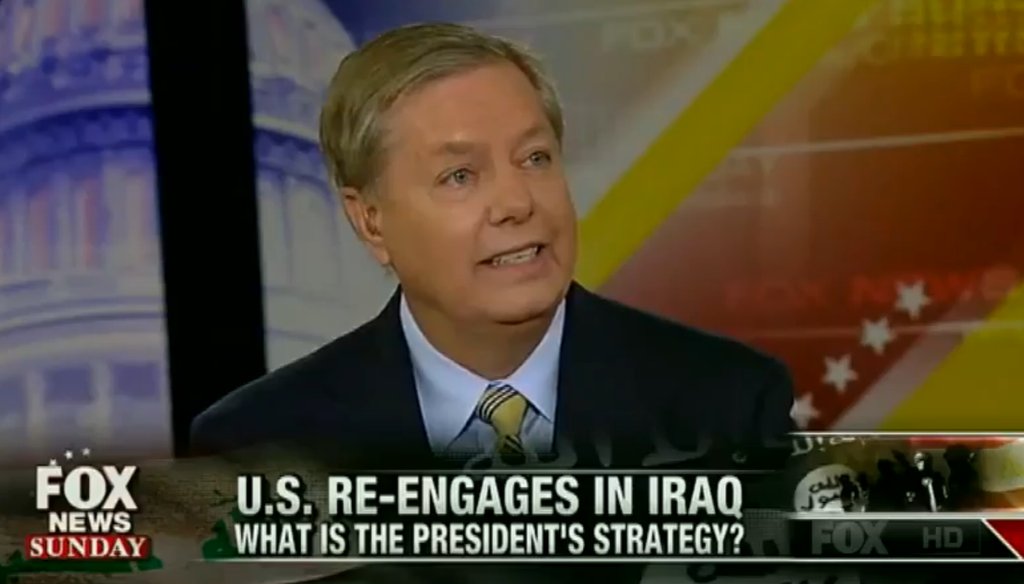 Sen. Lindsey Graham appeared on "Fox News Sunday" on Aug. 10, 2014