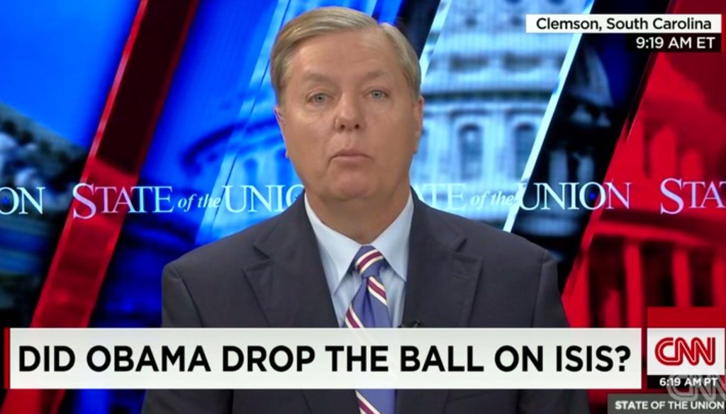 Sen. Lindsey Graham, R-S.C., on CNN's "State of the Union" Oct. 5, 2014. 