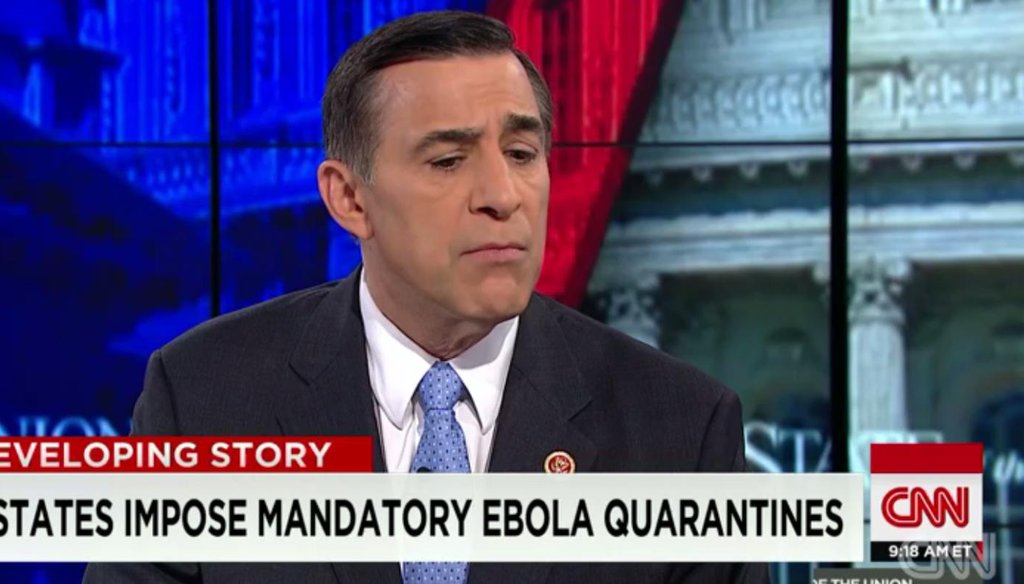 U.S. Rep. Darrell Issa, R-Calif., on CNN's "State of the Union" Oct. 26, 2014.