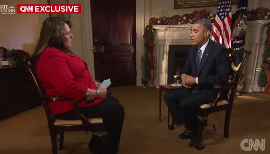 President Barack Obama on CNN's "State of the Union" Dec. 21, 2014.