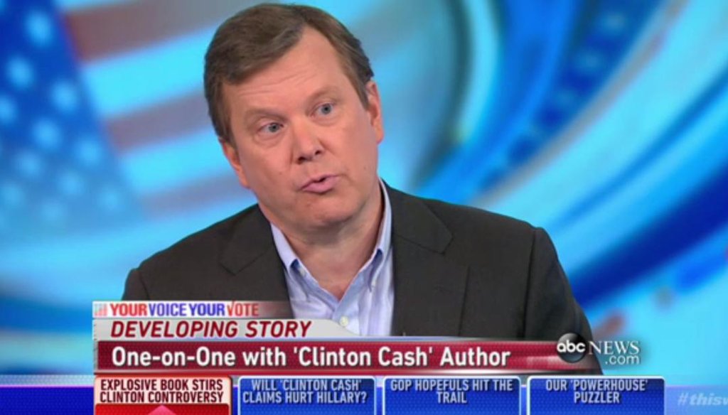 'Clinton Cash' author Peter Schweizer.