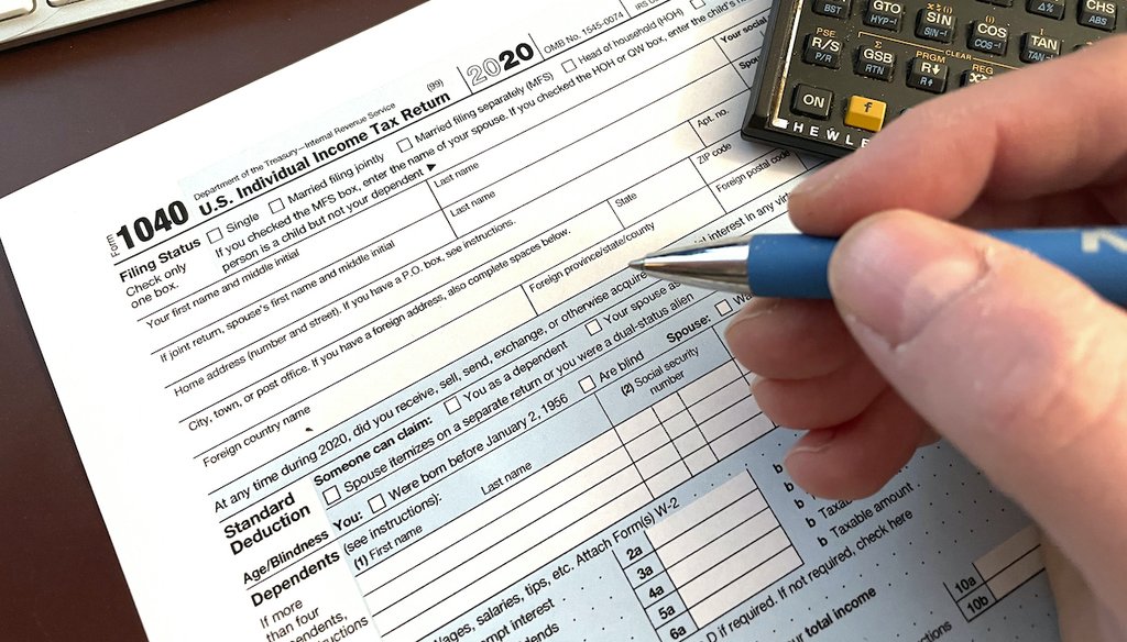 2020 IRS tax return form