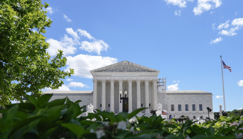 Vista del Tribunal Supremo el 1 de julio de 2024, en Washington. (AP)