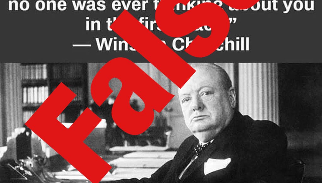 Winston Churchill didn't make this statement about age.