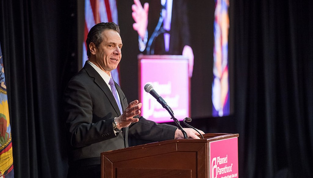 Gov. Andrew M. Cuomo claimed half of women killed in the U.S. involve an intimate partner. (Courtesy: Cuomo's Flickr account)