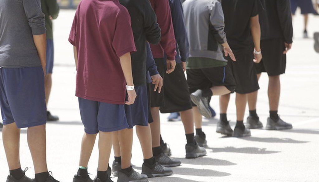 Migrant children at the Casa Padre shelter in Brownsville, Texas. (U.S. Health and Human Services Department photo)