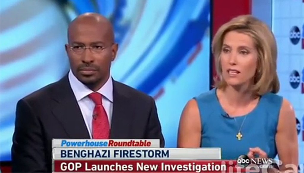 Conservative radio host Laura Ingraham, right, talked about the attack on a U.S. diplomatic facility in Benghazi, Libya, on ABC's "This Week."