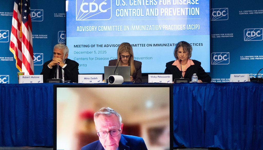 The CDC Advisory Committee on Immunization Practices meets in Atlanta on Friday, Dec. 5, 2025 to consider changes in hepatitis B vaccine recommendations for infants. (AP)
