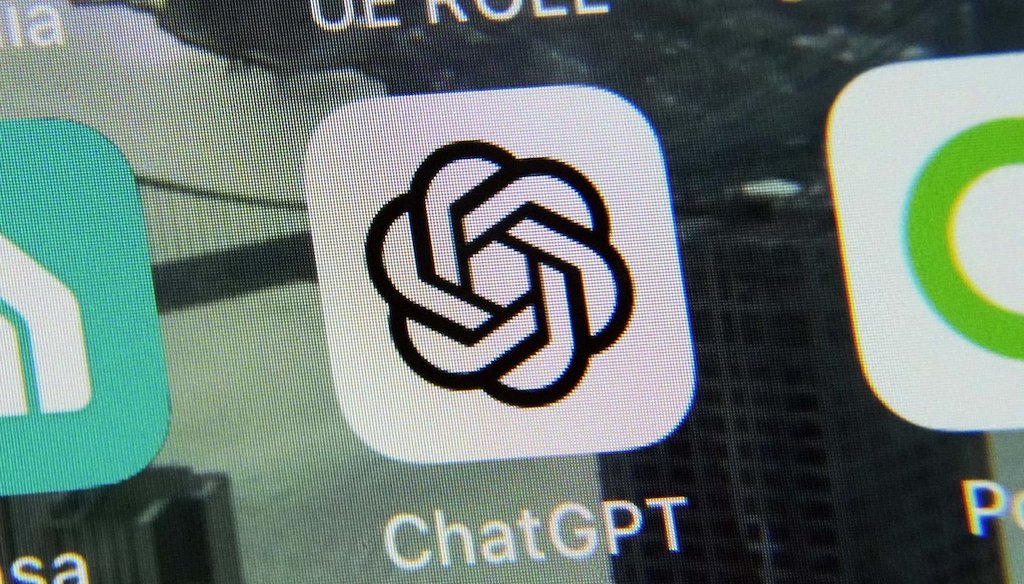 The ChatGPT app is displayed on an iPhone in New York, Thursday, May 18, 2023 (AP).