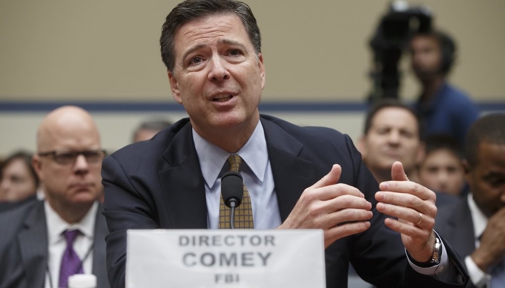 FBI Director James Comey testifies before the House Oversight Committee on July 7, 2016. (AP)