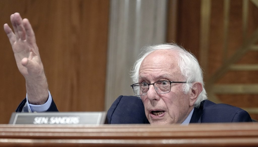 Sen. Bernie Sanders, I-Vt., at a Senate Health, Education, Labor, and Pensions hearing on Sept. 24, 2024. (AP)