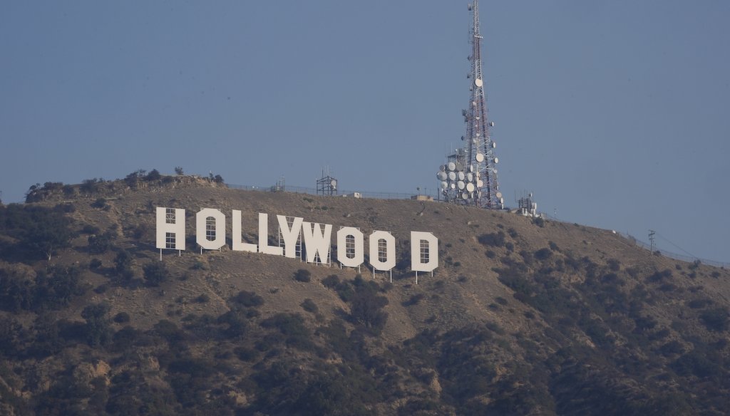 El letrero de Hollywood se ve en Los Ángeles, el 9 de enero de 2025. (AP)