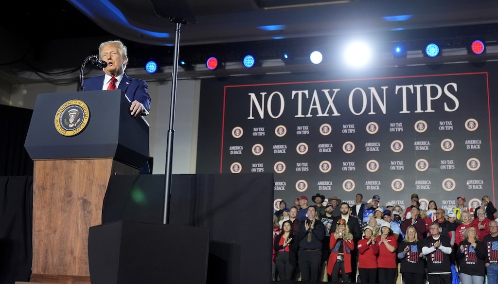 President Donald Trump speaks about the economy in Las Vegas on Jan. 25, 2025. (AP)