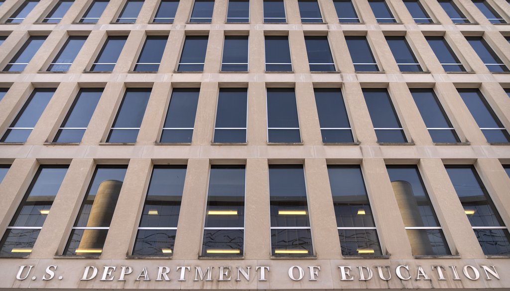 The headquarters of the U.S. Department of Eduction as seen March 12, 2025, in Washington. (AP)