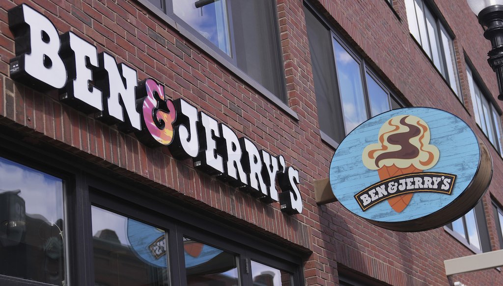 Ben & Jerry's ice cream shop, Feb. 26, 2025, in Cambridge, Mass. (AP)