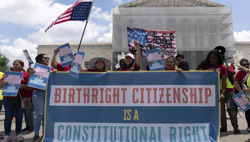 Fact-check: Trump misleads about birthright citizenship, birth tourism before SCOTUS hearing