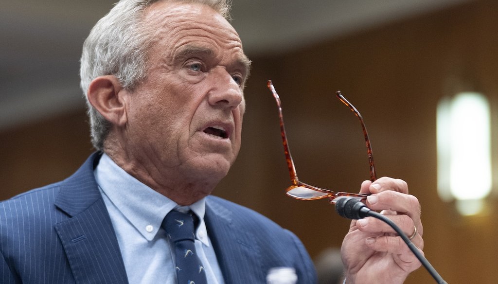 Health and Human Services Secretary Robert F. Kennedy Jr., testifies before a Senate Committee on Appropriations subcommittee hearing May 20, 2025, on Capitol Hill in Washington. (AP)