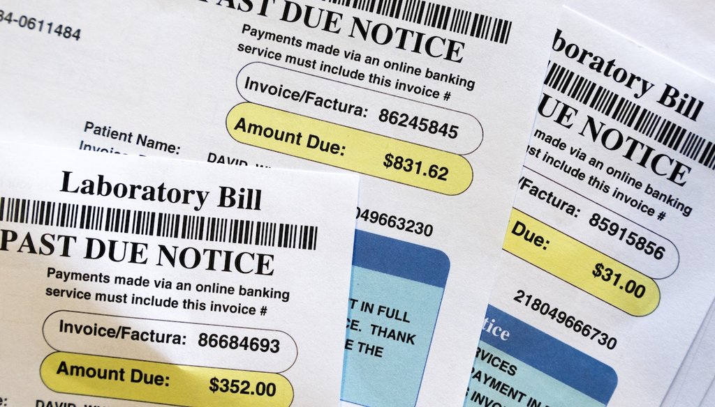 Medical bills are seen June 26, 2023, in Temple Hills, Md.. (AP)