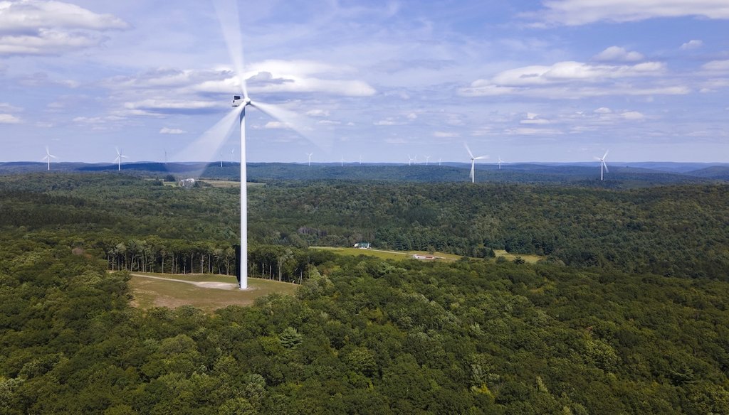 The Bluestone Wind Farm in Windsor, N.Y., on Aug. 23, 2025. (AP)