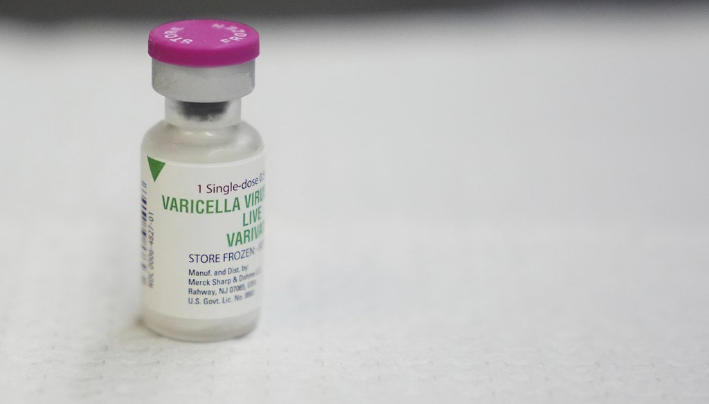Una dosis única de la vacuna contra el virus de la varicela se muestra en International Community Health Services, el 10 de septiembre de 2025, en Seattle. (AP)