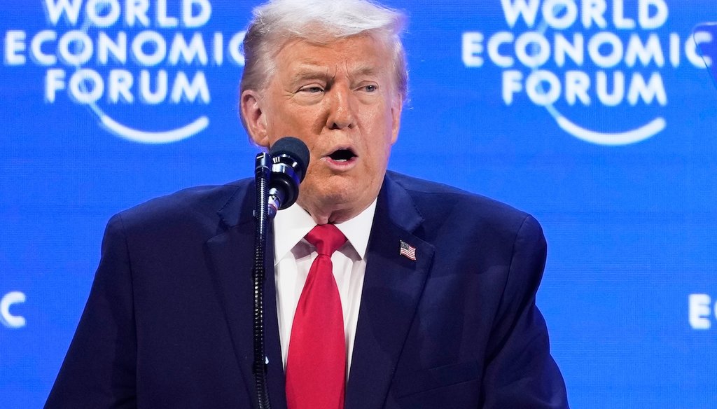 Live fact-checking Donald Trump’s Davos speech