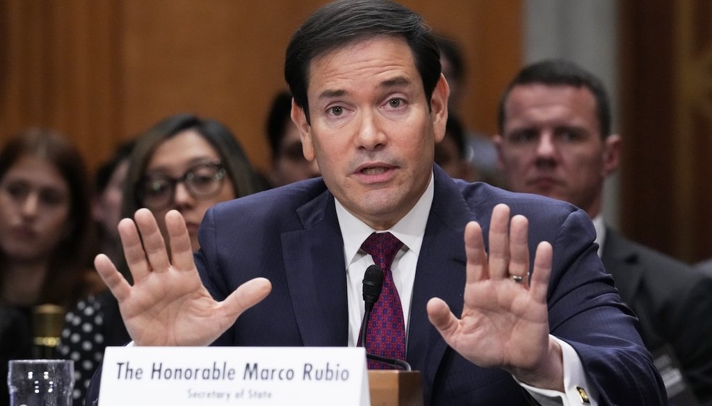 Secretary of State Marco Rubio appears before the Senate Foreign Relations Committee following the U.S. military raid that ousted then-President Nicolas Maduro, at the Capitol in Washington, Jan. 28, 2026 (AP)