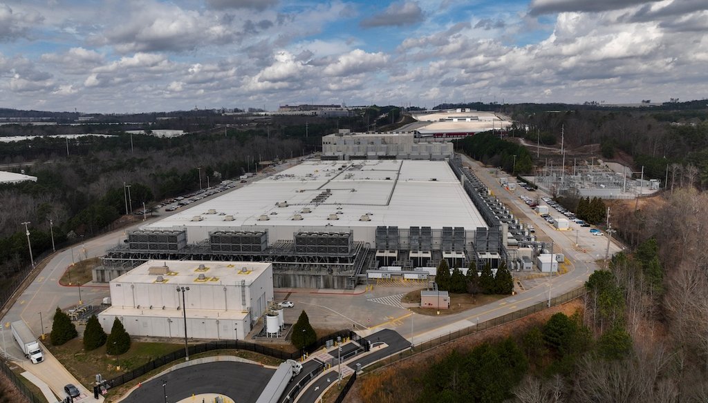 The Douglas County Google Data Center complex on March 6, 2026, in Lithia Springs, Ga. (AP)