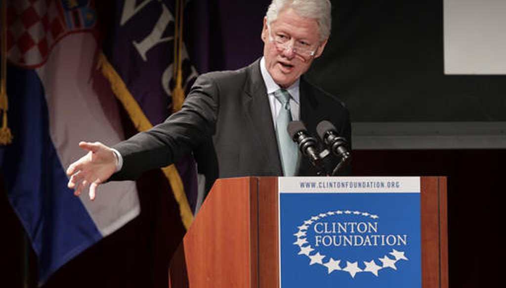 Former President Bill Clinton speaks at a Clinton Foundation event on Feb. 9, 2011. (AP/Seth Wenig, File)