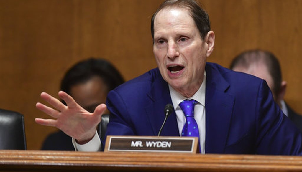 Senate Finance Committee ranking member Ron Wyden, D-Ore., on Feb. 14, 2018. (AP/Susan Walsh)