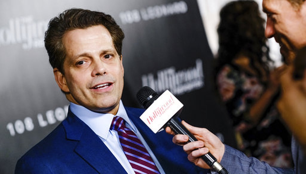 Financier, entrepreneur and political figure Anthony Scaramucci attends The Hollywood Reporter's annual 35 Most Powerful People in Media event at The Pool April 12, 2018, in New York. (AP)