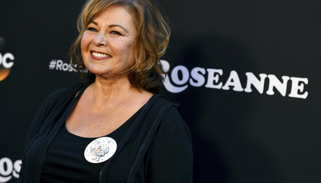 In this March 23, 2018, file photo, Roseanne Barr arrives at the Los Angeles premiere of "Roseanne" on Friday in Burbank, Calif. (Photo by Jordan Strauss/Invision/AP, File)