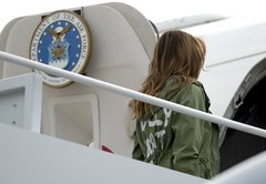 Photo showing Melania Trump wearing jacket saying 'I really don't care' is real