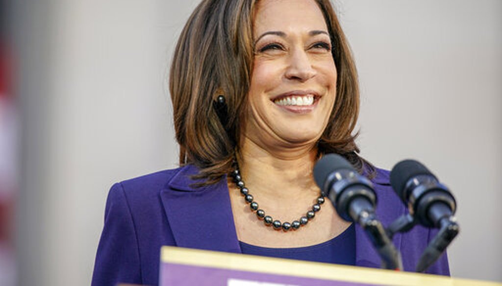 Democratic Sen. Kamala Harris of California formally launches her presidential campaign in her hometown of Oakland, Calif., on Jan. 27, 2019. (AP)