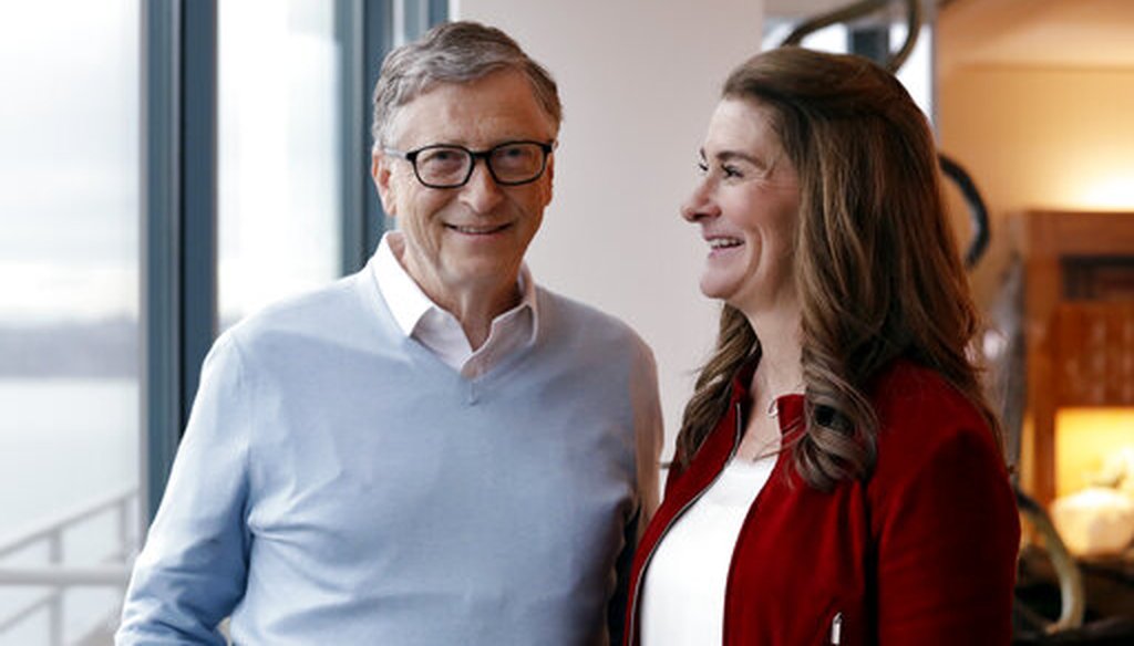 Bill and Melinda Gates pose for a photo in Kirkland, Wash., on Feb. 1, 2019. (AP)