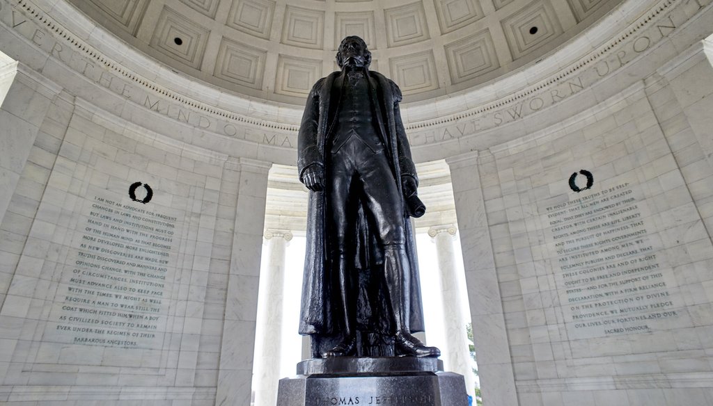 The Thomas Jefferson Memorial is seen on March 11, 2019, in Washington D.C. (AP/Tenally)