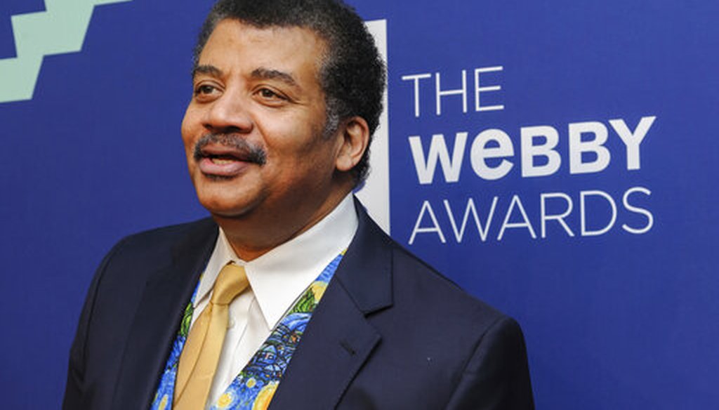 Neil deGrasse Tyson attends the Webby Awards on May 13, 2019, in New York. (AP/Smith)