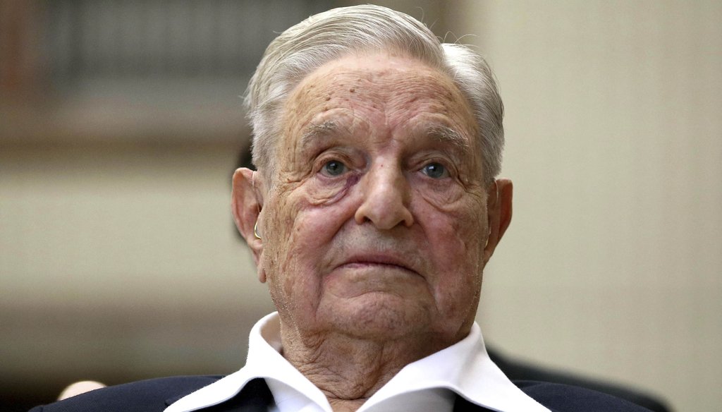 George Soros, Founder and Chairman of the Open Society Foundations, looks before the Joseph A. Schumpeter award ceremony in Vienna, Austria on June 21, 2019. (AP)