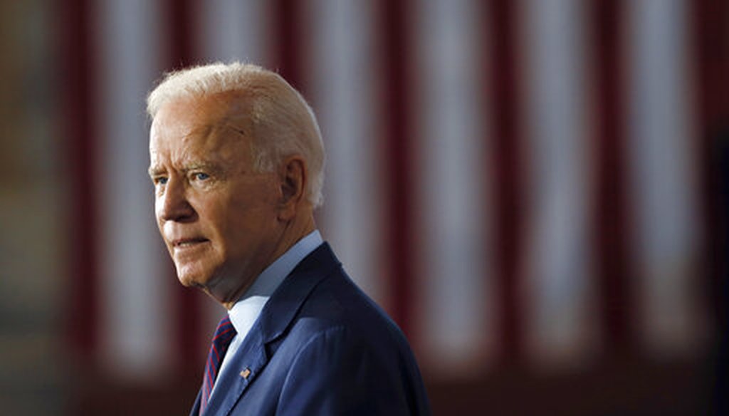 Democratic presidential candidate and former Vice President Joe Biden speaks during a community event on Aug. 7, 2019, in Burlington, Iowa. (AP/Neibergall)